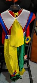 Vestito di carnevale pagliaccio.