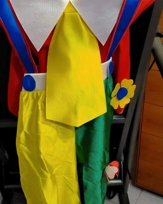 Vestito di carnevale pagliaccio.