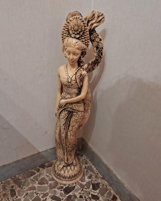 Statua etnica orientale Danzatrice Balinese h 68cm