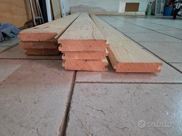 Perline in abete per soppalco o ripiani