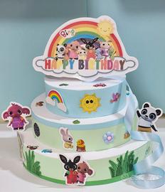 torta decorativa in polistirolo tema Bing