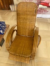 Poltrona in rattan originale