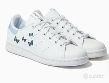 Sneakers Stan Smith Butterfly in pelle Primegreen