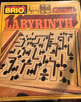 Gioco Labyrinth Brio in legno vintage