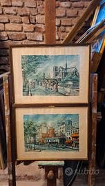 Coppia di stampe vintage d'arte (41x31 cm)