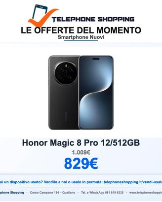 Honor Magic 8 Pro 12/512GB Nuovo