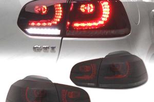 FANALI VOLKSWAGEN VW GOLF 6 08-12 LED ROSSO AFFUMI