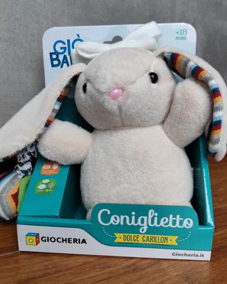 GIOCHERIA GIO BABY CARILLON CONIGLIETTO PELUCHE