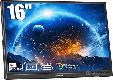 Portable Monitor 16 Inch FHD 1920X1200P USB C HDMI