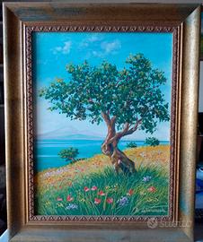 Quadro “Carrubbi a Brucoli” Maestro Cammarata