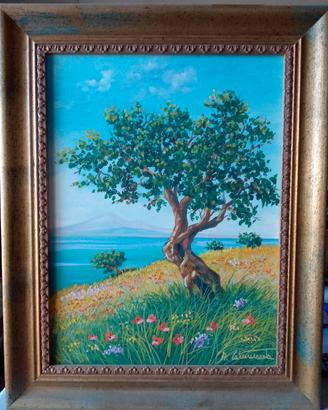 Quadro “Carrubbi a Brucoli” Maestro Cammarata