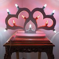 luminaria doppio cuore