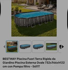 piscina intex  usata insieme a robotNUOVO