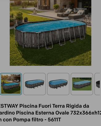 piscina intex  usata insieme a robotNUOVO