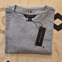 Maglietta Tommy Hilfiger grigia manica lunga nuova