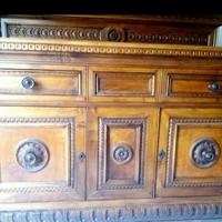 CREDENZA ANTICA IN NOCE MASSELLO DEI PRIMI DEL 900