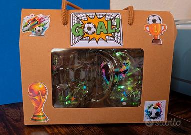 Set boccali da birra 550 ml tema calcio