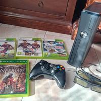 Xbox 360 + 4 giochi + occhiali 3d