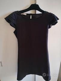 Vestito Rinascimento nero maniche corte