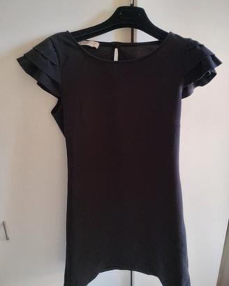 Vestito Rinascimento nero maniche corte