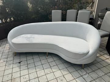 Set salotto design - divano curvo + 2 poltrone