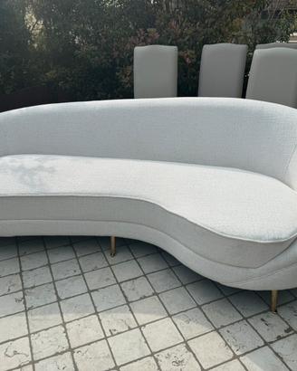 Set salotto design - divano curvo + 2 poltrone