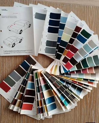 Campionario vernici auto storiche Fiat 1968 1982