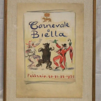 Felice VELLAN (1889-1976) Carnevale a Biella