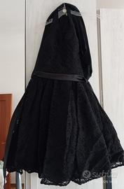 vestito da cerimonia tg 42 colore nero con stola