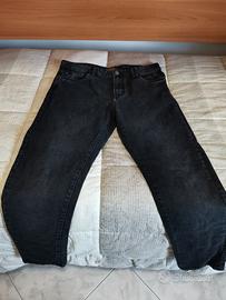JEANS NERO UOMO ALCOTT TAGLIA 50 CARROT FIT Abbigliamento e
