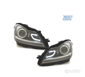 FARI MERCEDES W204 11-14 LUCI DIURNE A LED A TUBO 
