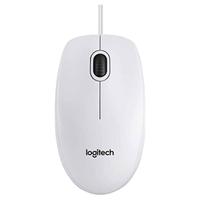 Mouse Logitech B100 Optical bianco