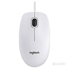 Mouse Logitech B100 Optical bianco