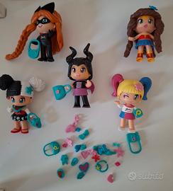Stock 5 nuove bamboline Pinypon Powergirls 