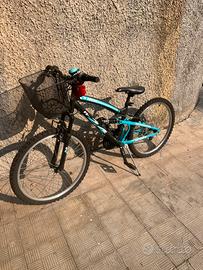 Bicicletta mountain bike ammortizzata bambino 18”