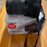 Canon EOS 1300D + obiettivo SIGMA 18-200 + zaino