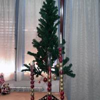 Albero di Natale verde + addobbi+ luci