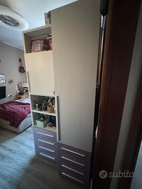 Armadio modulare lilla mondo convenienza