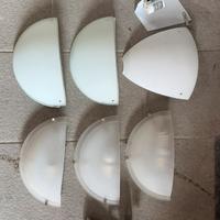 Plafoniere / lampade a muro in vetro satinato