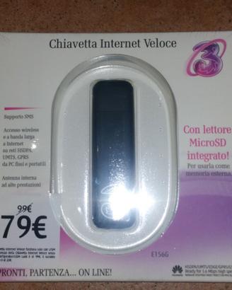 Chiavetta Internet Key Hsdpa Sd-Card Huawei E156G