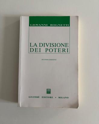 La divisone dei poteri - Giovanni Bognetti (2 ed)