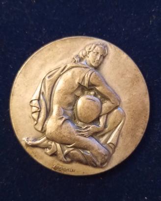 Medaglia d'arte in bronzo  Mario Moschi 