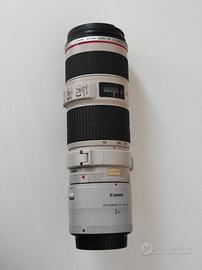 Canon ef 70-200 F4 IS + Canon extender 2X III