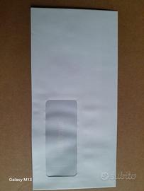 Buste Pigna Office Strip bianche con finestra