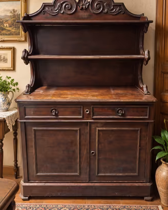 PIATTAIA D’EPOCA IN LEGNO – MOBILE ANT.  PRIMI 900