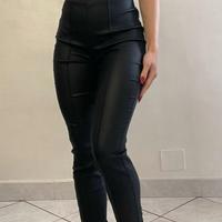 Leggings similpelle donna 