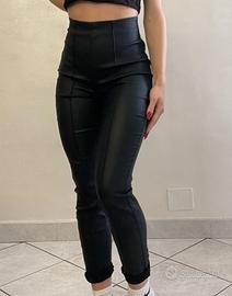 Leggings similpelle donna 