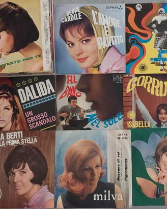 102 dischi vinile 45 giri anni '60