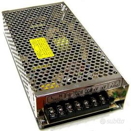 alimentatore schermato industriale 12V 40A reali