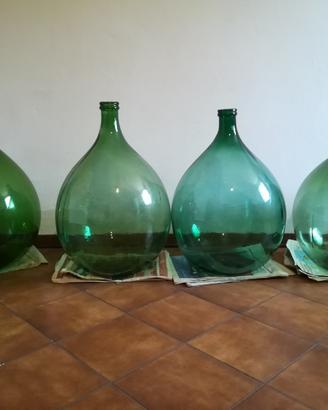 Damigiane vintage d'arredamento